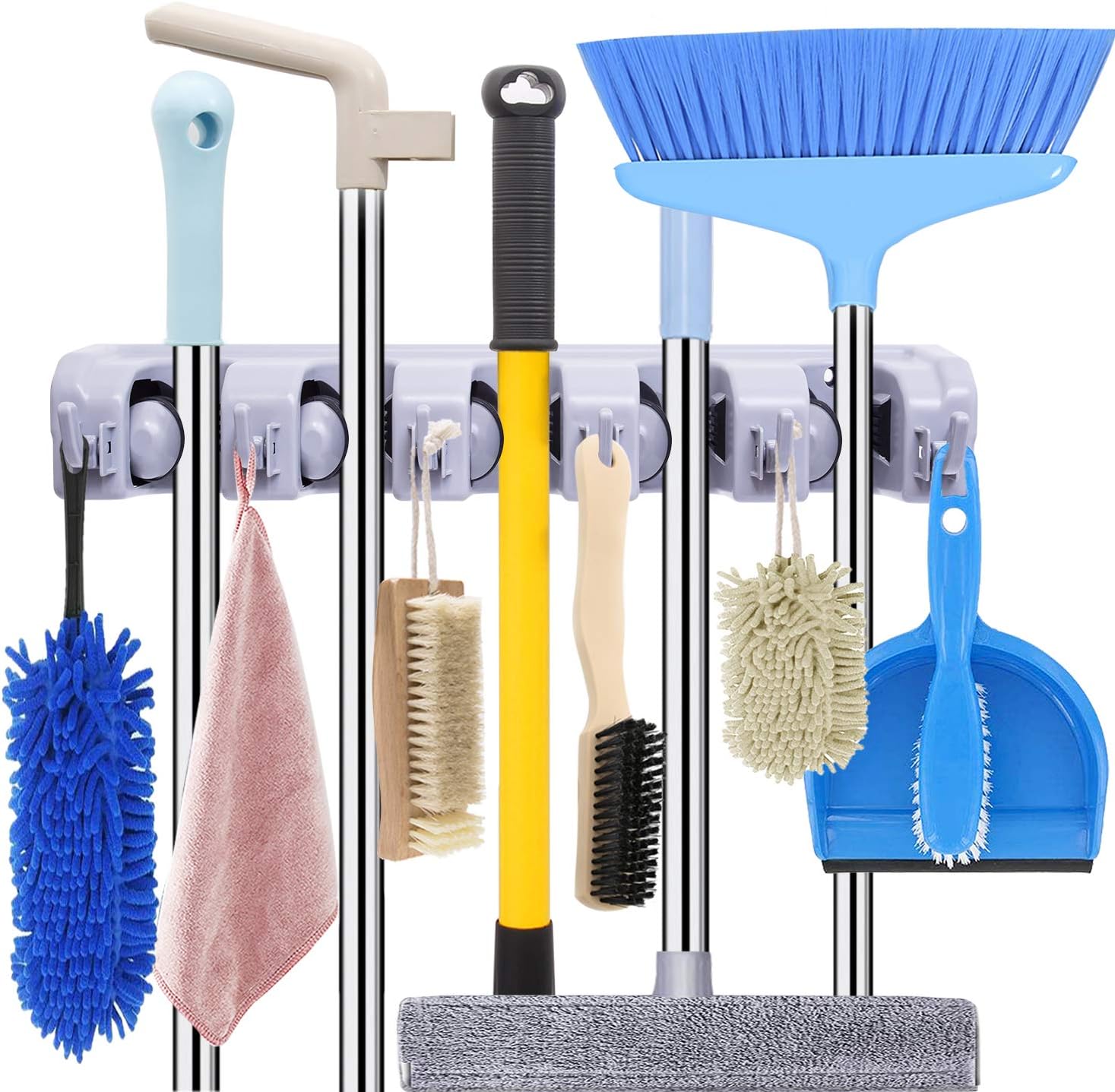 Wall Mount Cleaning Supply Storage